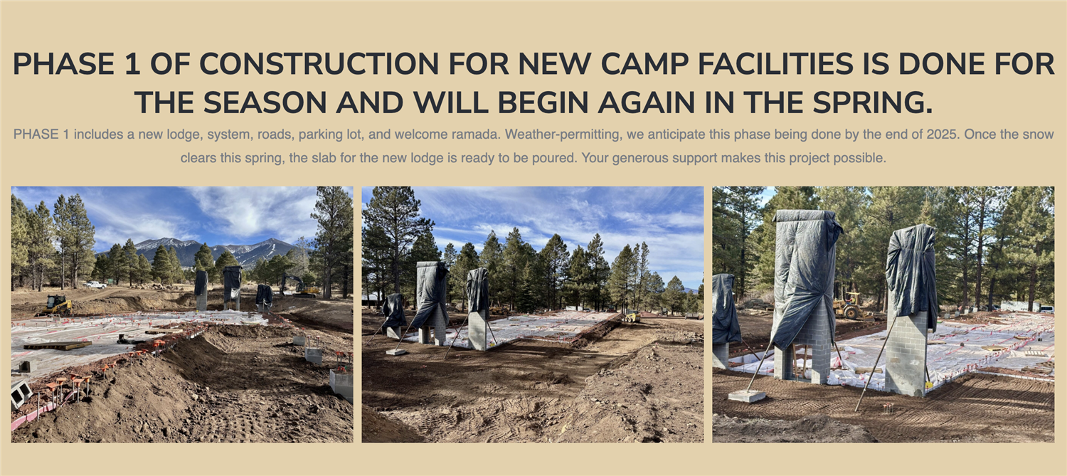 Phase 1 of Construction for New Camp Colton